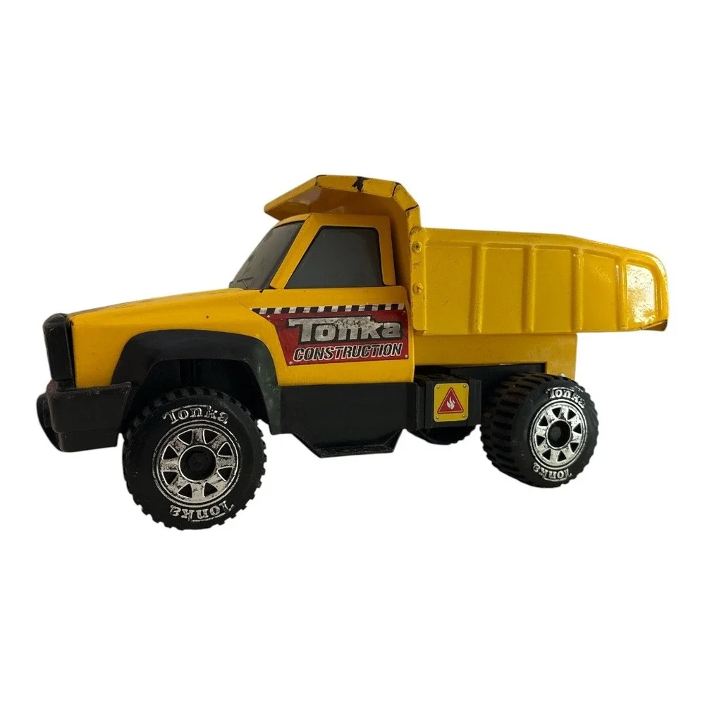 Vintage Tonka Construction Yellow Dump Truck Pressed Steel Toy 13.5 Inch